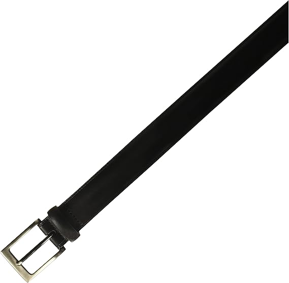 Men’s Genuine Leather Reversible Dress Belt – Dual-Sided Black & Brown, Classic Buckle, 1.26" Wide, Adjustable for Waist Size 30-44"