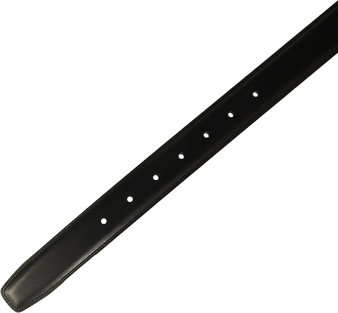 Men’s Genuine Leather Reversible Dress Belt – Dual-Sided Black & Brown, Classic Buckle, 1.26" Wide, Adjustable for Waist Size 30-44"
