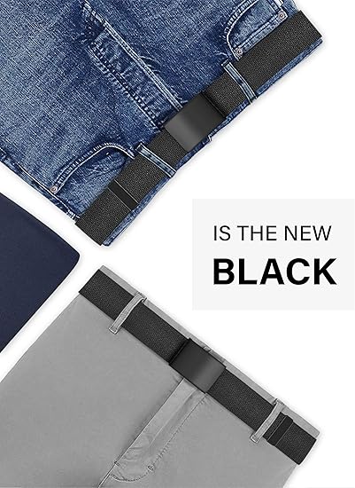 Men’s Canvas Tactical Belt – Adjustable Nylon Web Belt with Automatic Buckle, 1.5" Wide, Cut-to-Fit up to 49", for Casual & Outdoor Use